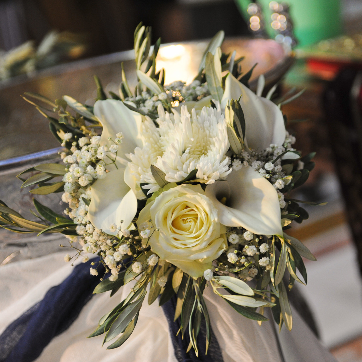 Christening Font Decoration Flowers