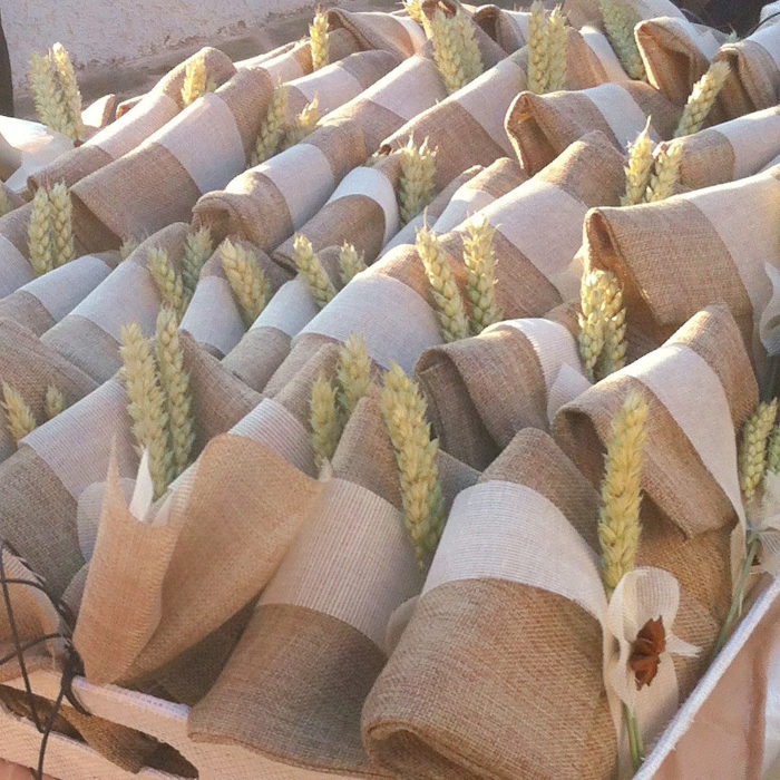 Wedding Bomboniera Dried Wheat