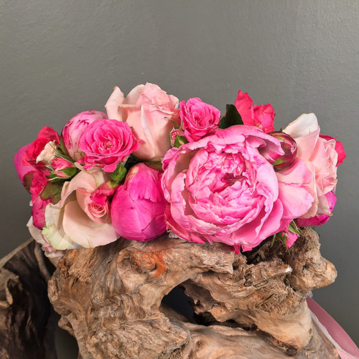 Wedding Corsage Peonies & Roses