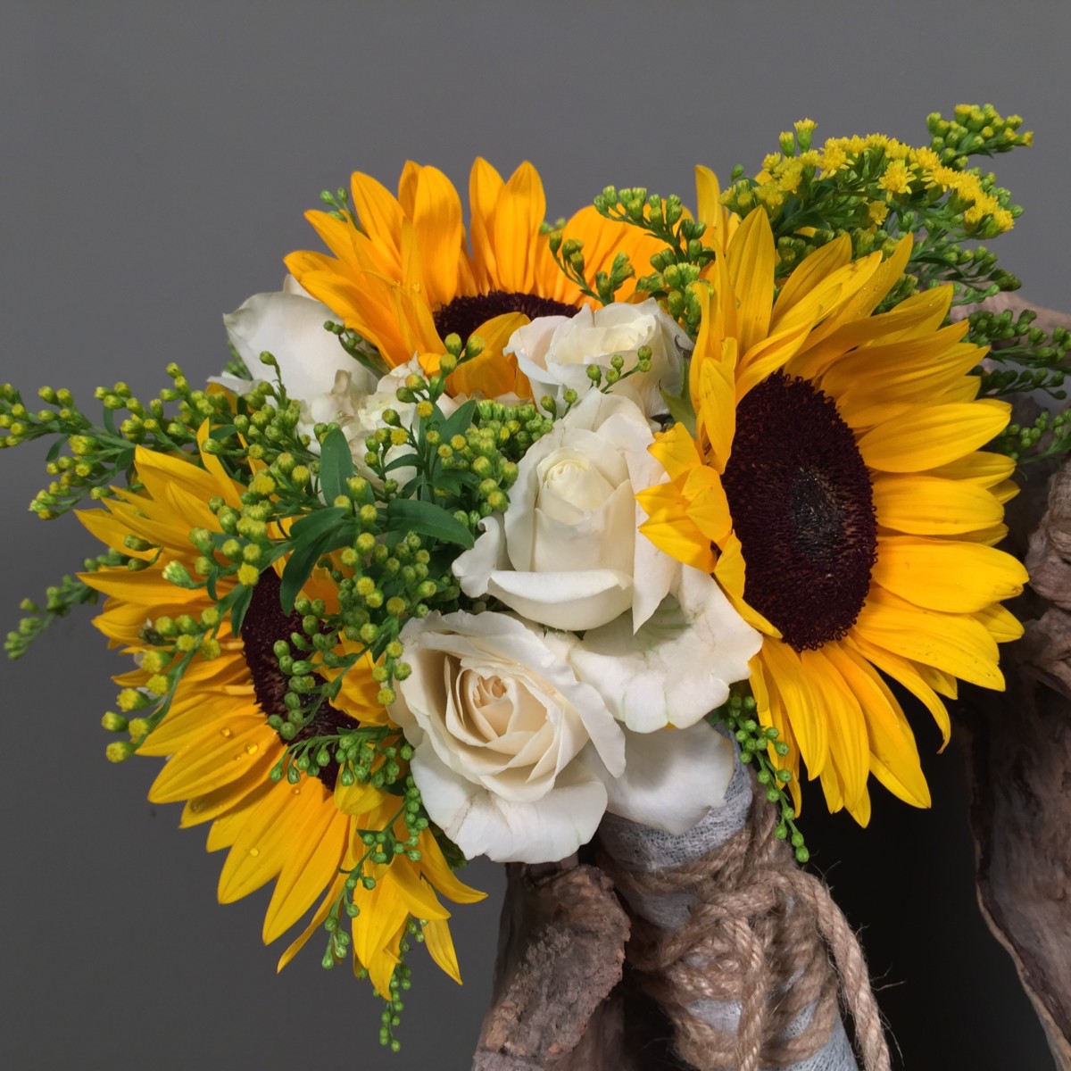 Bridal Bouquet Roses Sunflowers