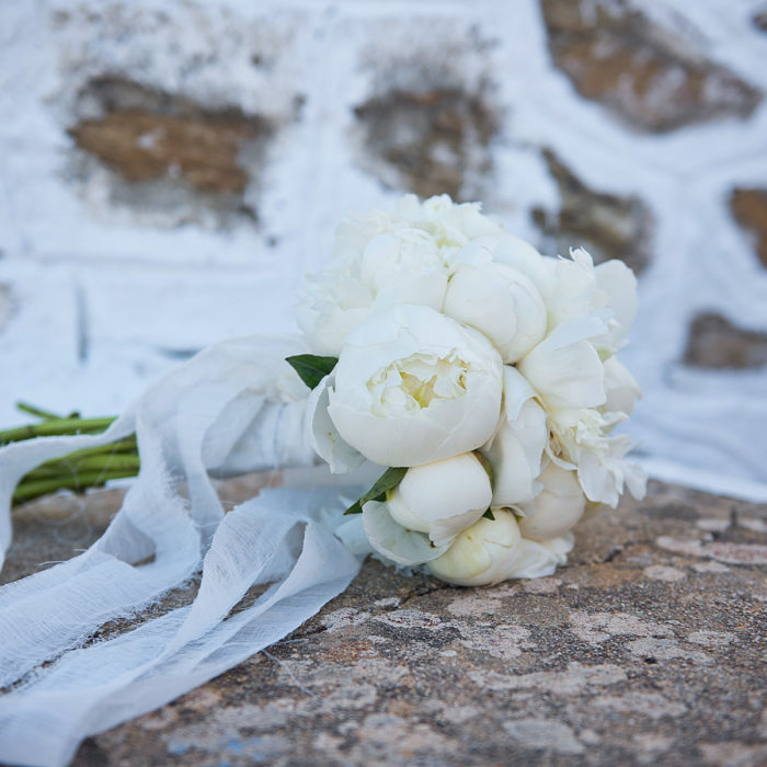 White Peonies Bridal Bouquet