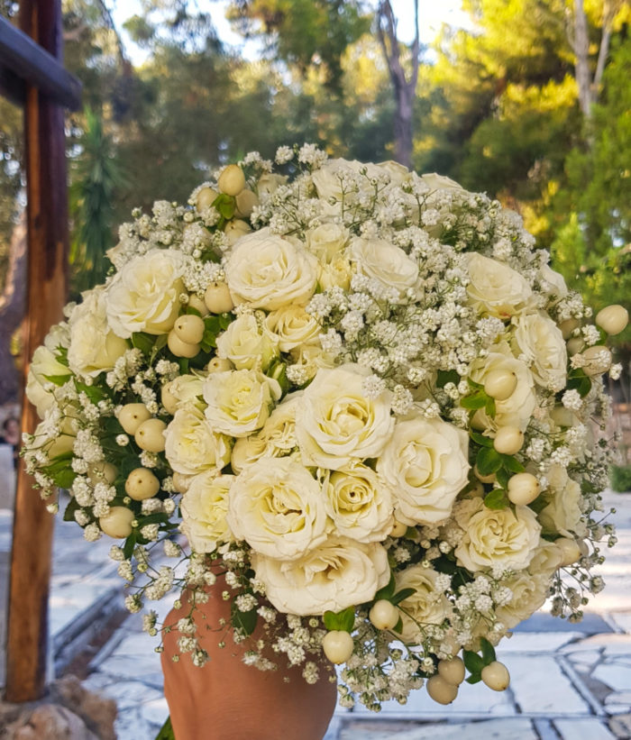 Bridal Bouquet Hypericum Gypsophila