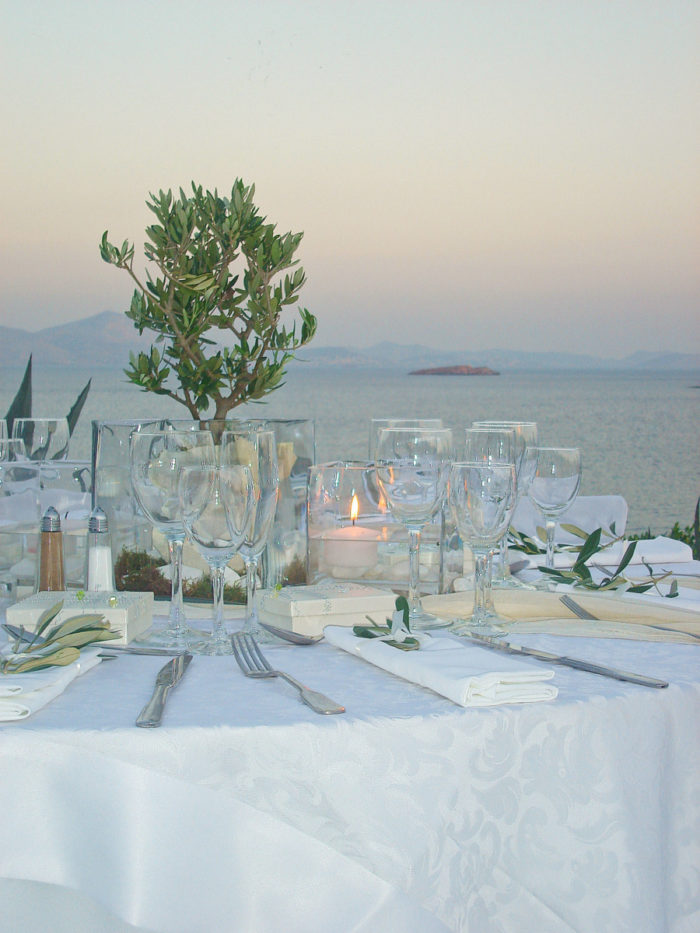 Στολισμός Τραπεζιών Γάμου Island Athens Riviera