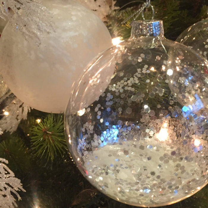 Christmas Ball Clear Glass