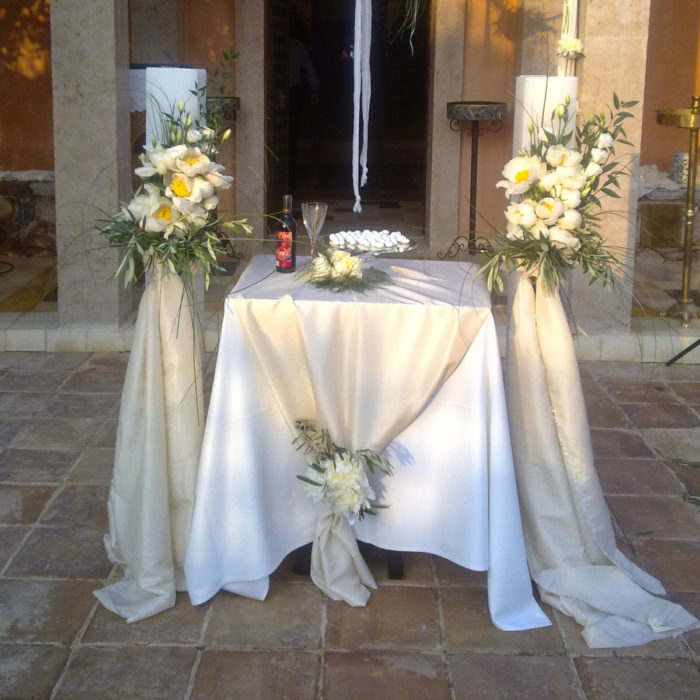 Wedding Candles White Peonies