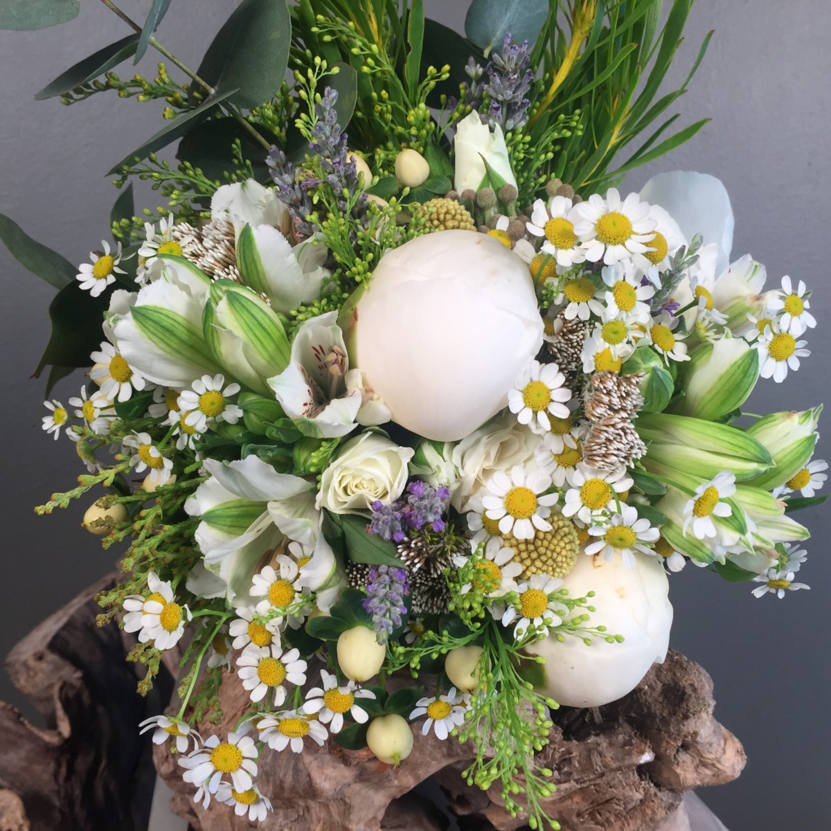 Bridal Bouquet Chamomile Peonies