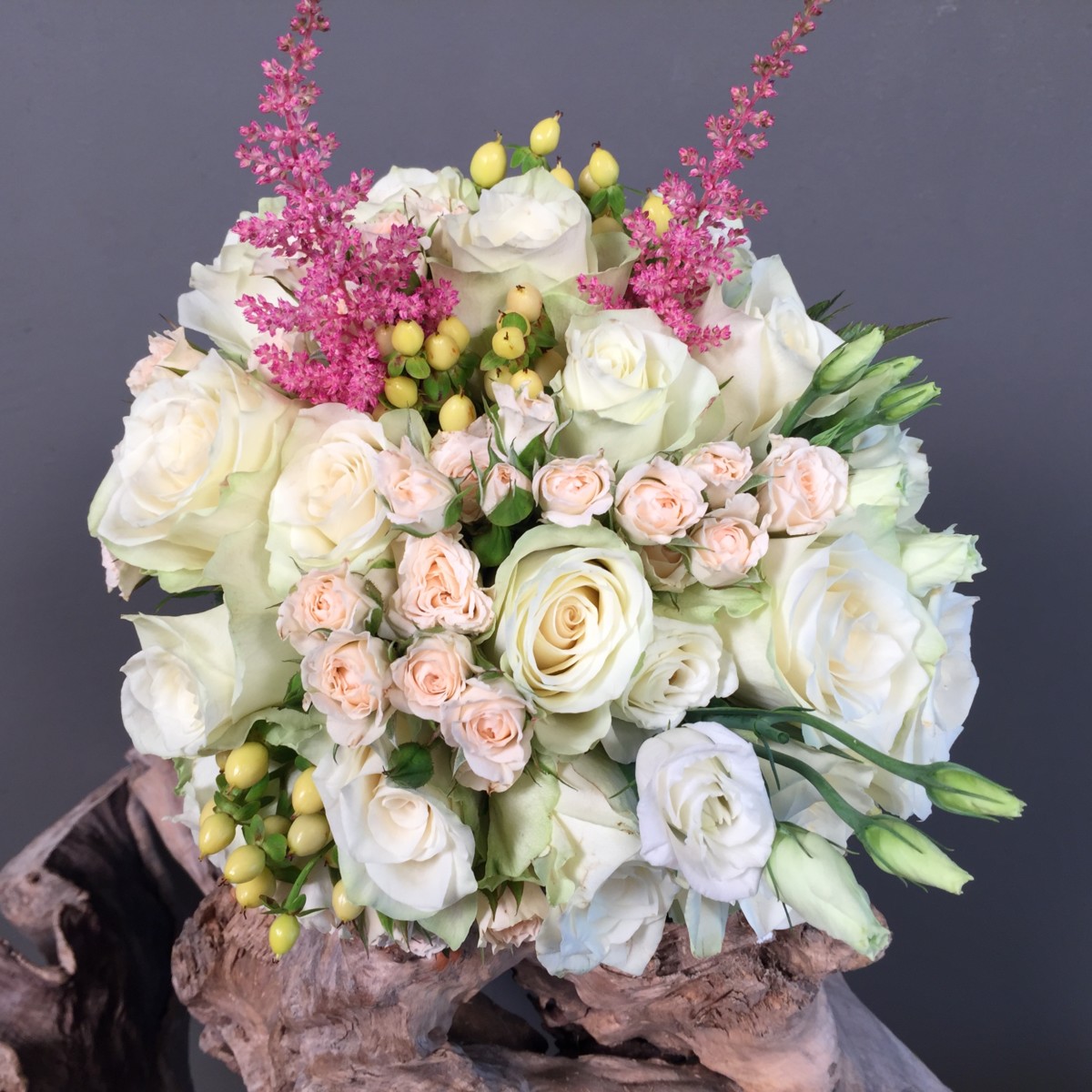 Bridal Bouquet Fuchsia Astilbe