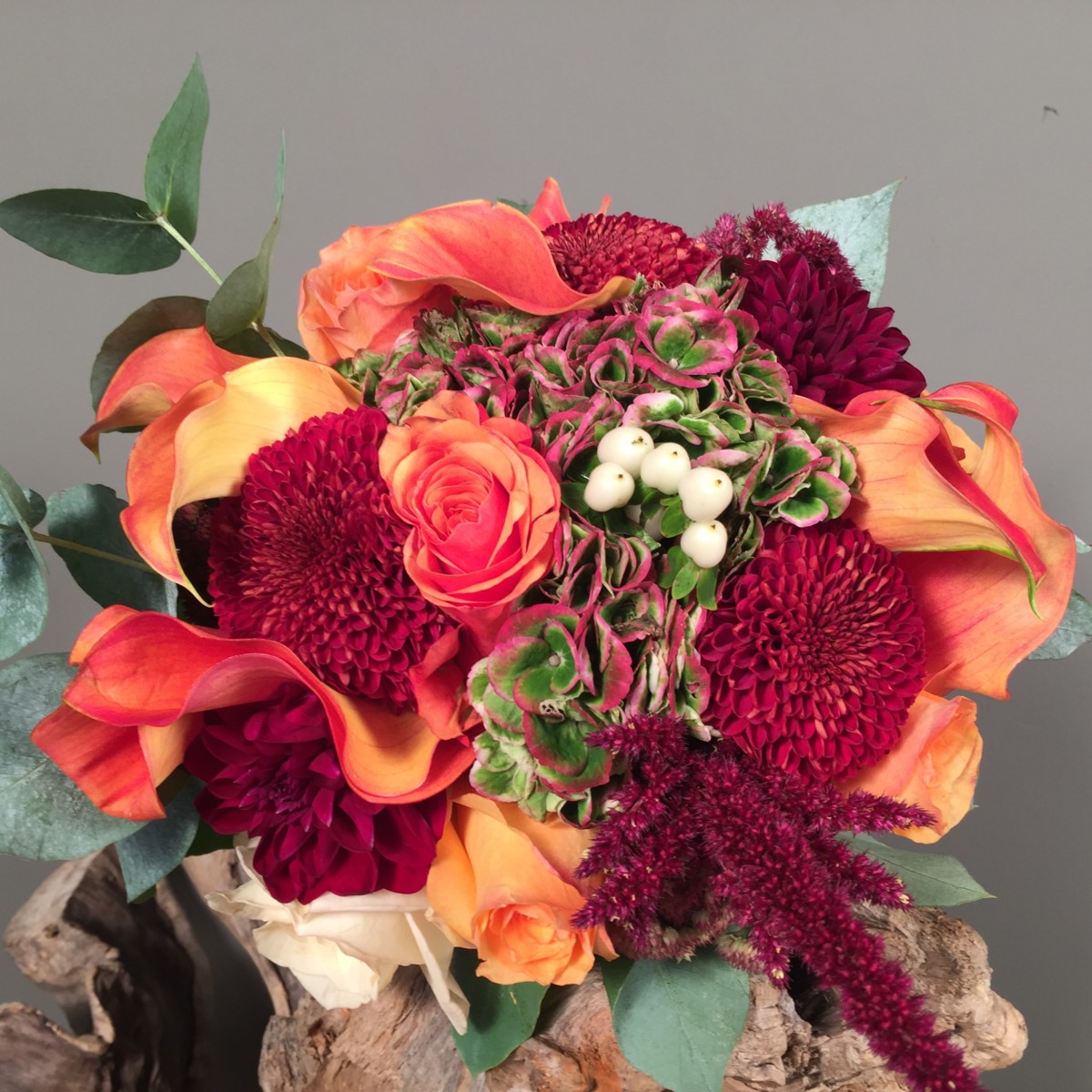 Bridal Bouquet Bordaux Dhalia