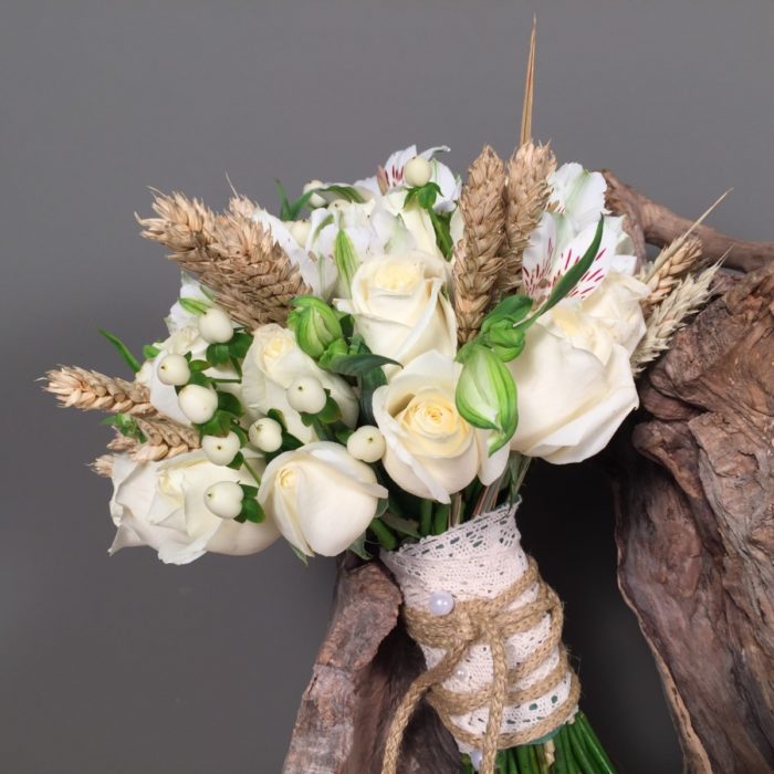 Bridal Bouquet Dry Wheat