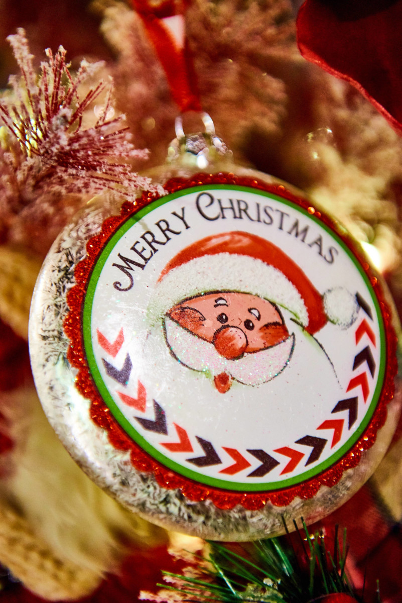 Christmas Flat Glass Ornament