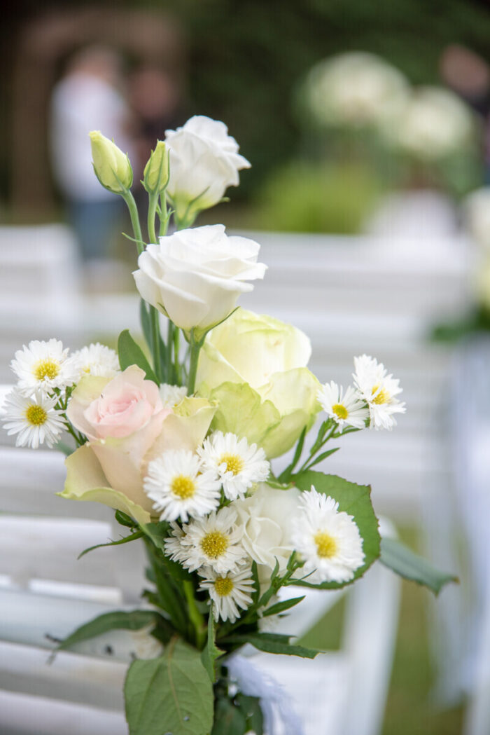 Decoration for an Orthodox Wedding in Greece Corridor Chairs