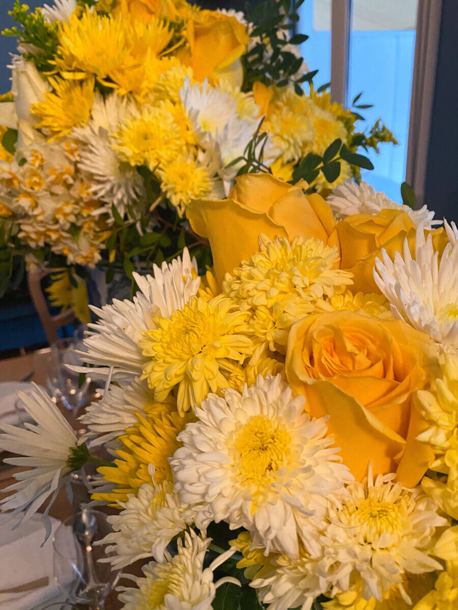 Bouquet Yellow White Flowers