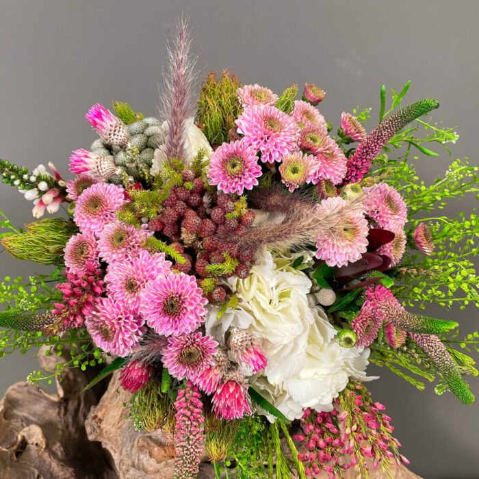 Bridal Bouquet Hydrangeas Veronica Chrysanthemums Safari