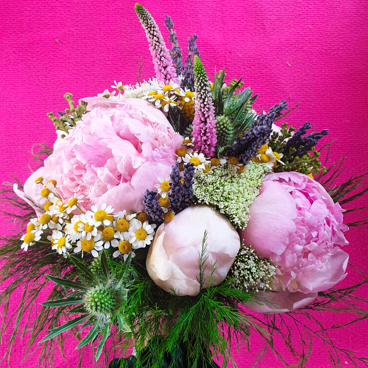 Bridal Bouquet Peonies Veronicas