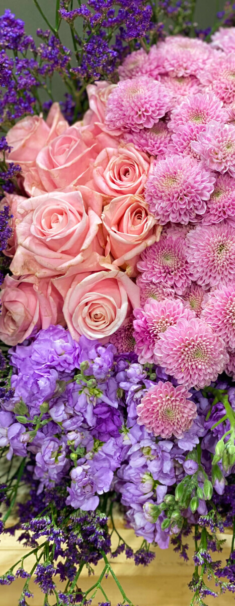 Bouquet Pink Lilac Shades