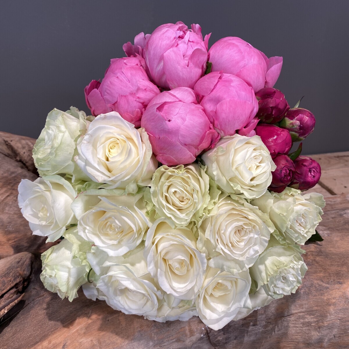 Bouquet Flowers Roses Peonies