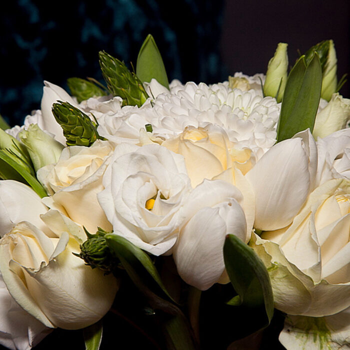 Bridal Bouquet Ornithogalum Roses Lisianthus Tulips