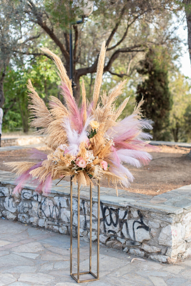 Christening Decoration Pampas Grass    